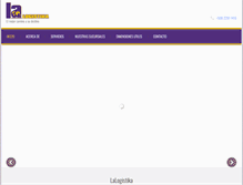 Tablet Screenshot of lalogistika.com